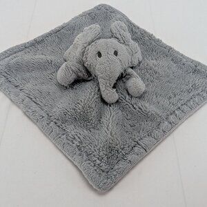 S L Home Fashions Gray Elephant Lovey Security Blanket 14" x 14" Unisex Plush